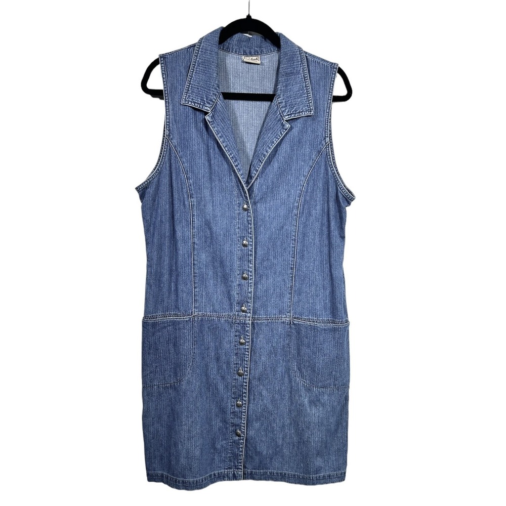 Woolrich Blue Denim Midi Dress